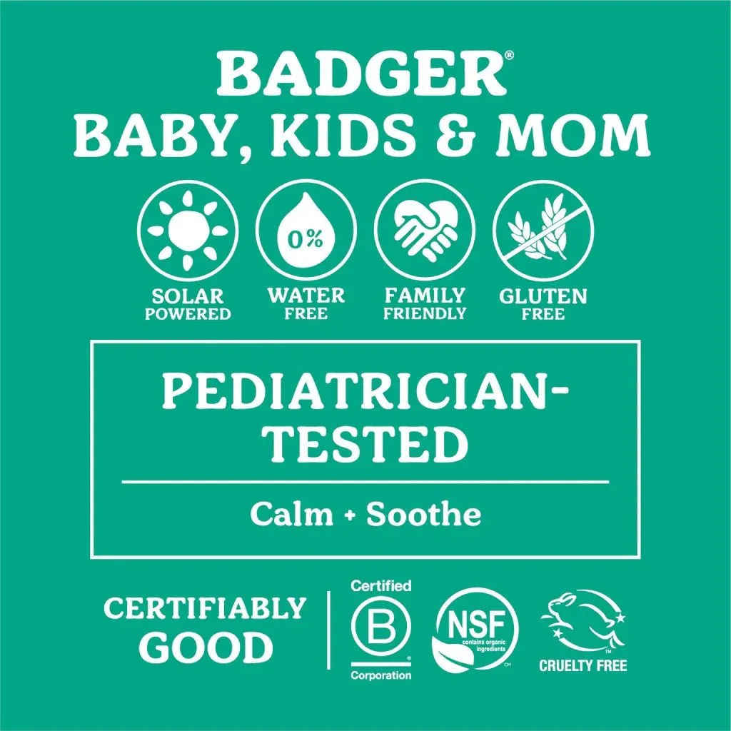 Badger Zinc Oxide Diaper Cream 2.9 oz Tube