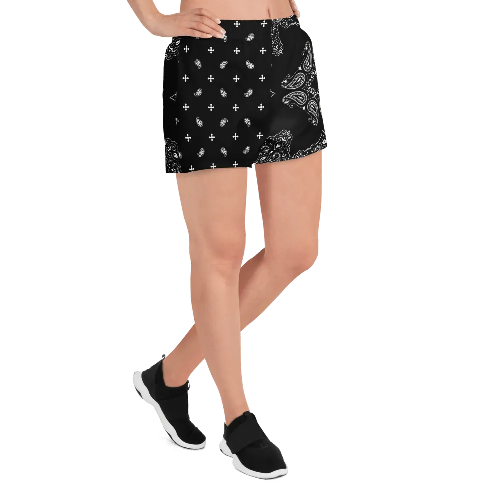 Black Bandana Unisex Unlined Swim Trunks