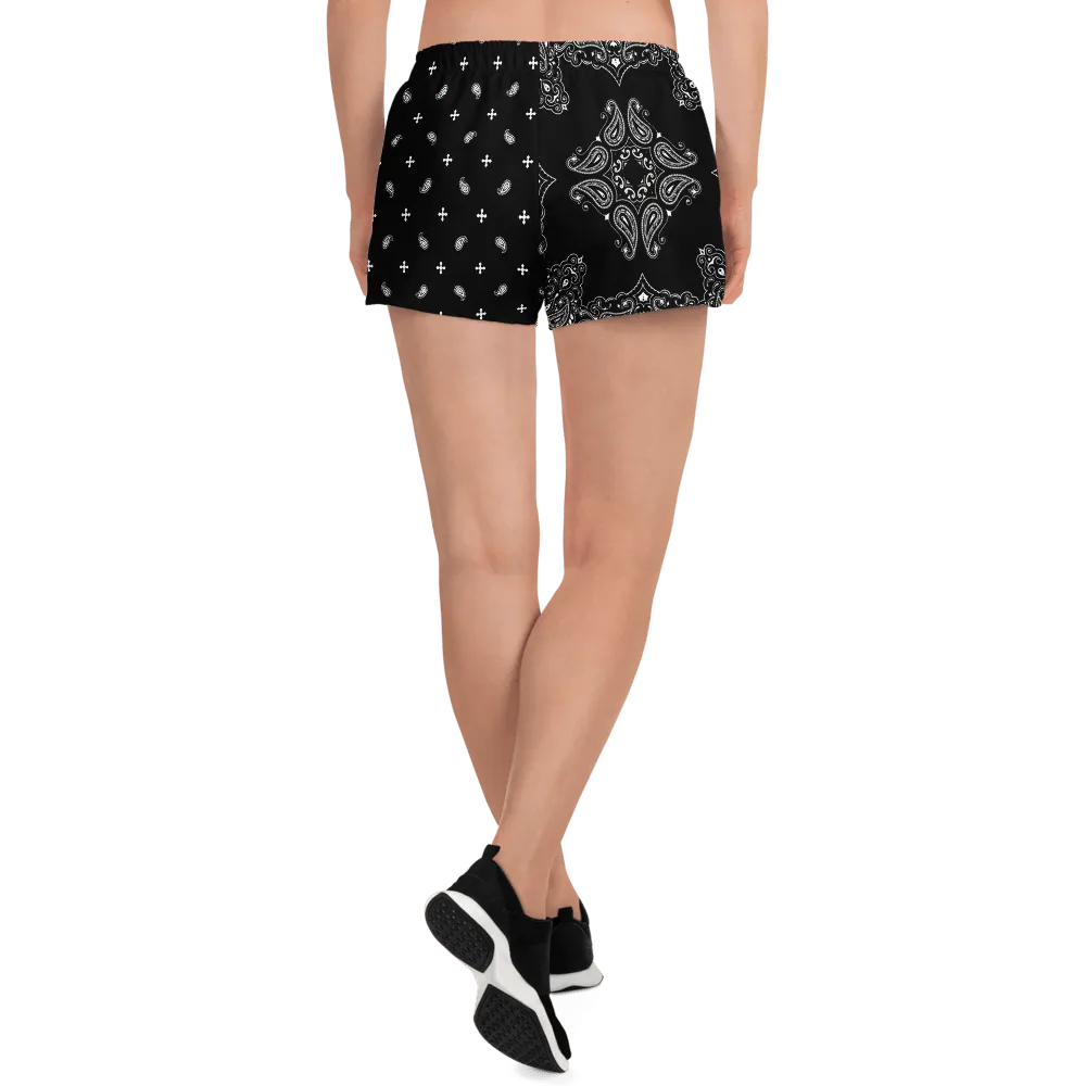 Black Bandana Unisex Unlined Swim Trunks