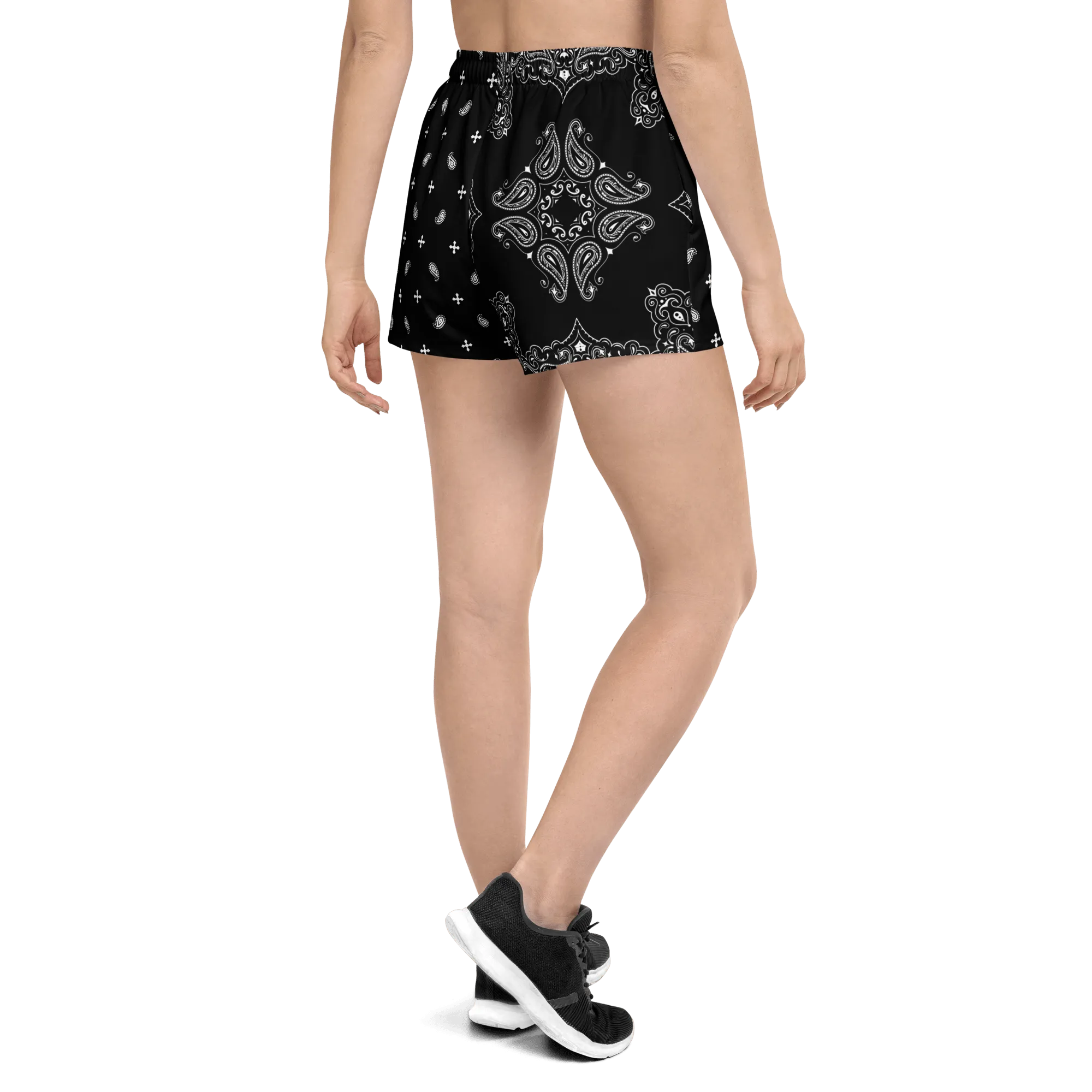Black Bandana Unisex Unlined Swim Trunks