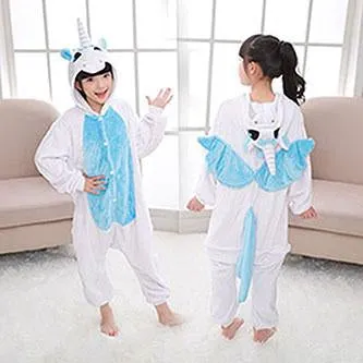 Boy Girl Pajamas Set Children Onesie Unicorn Baby Kids Pajamas Flannel Cartoon Cosplay Onesie Sleepwear for 4 6 8 10 12 years