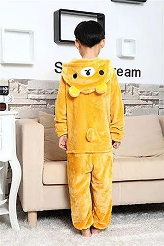 Boy Girl Pajamas Set Children Onesie Unicorn Baby Kids Pajamas Flannel Cartoon Cosplay Onesie Sleepwear for 4 6 8 10 12 years