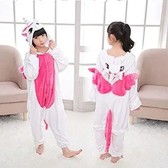 Boy Girl Pajamas Set Children Onesie Unicorn Baby Kids Pajamas Flannel Cartoon Cosplay Onesie Sleepwear for 4 6 8 10 12 years