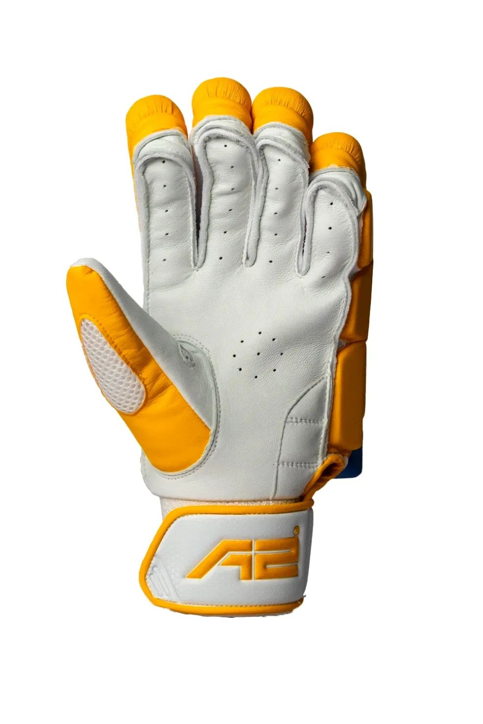 Cricket Batting Gloves - Yellow & Blue