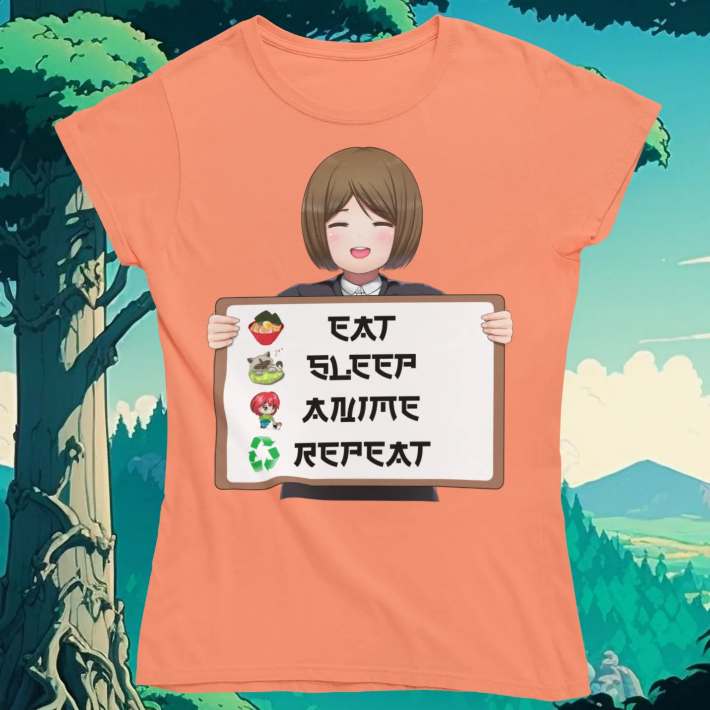 Eat Sleep Anime on the Board