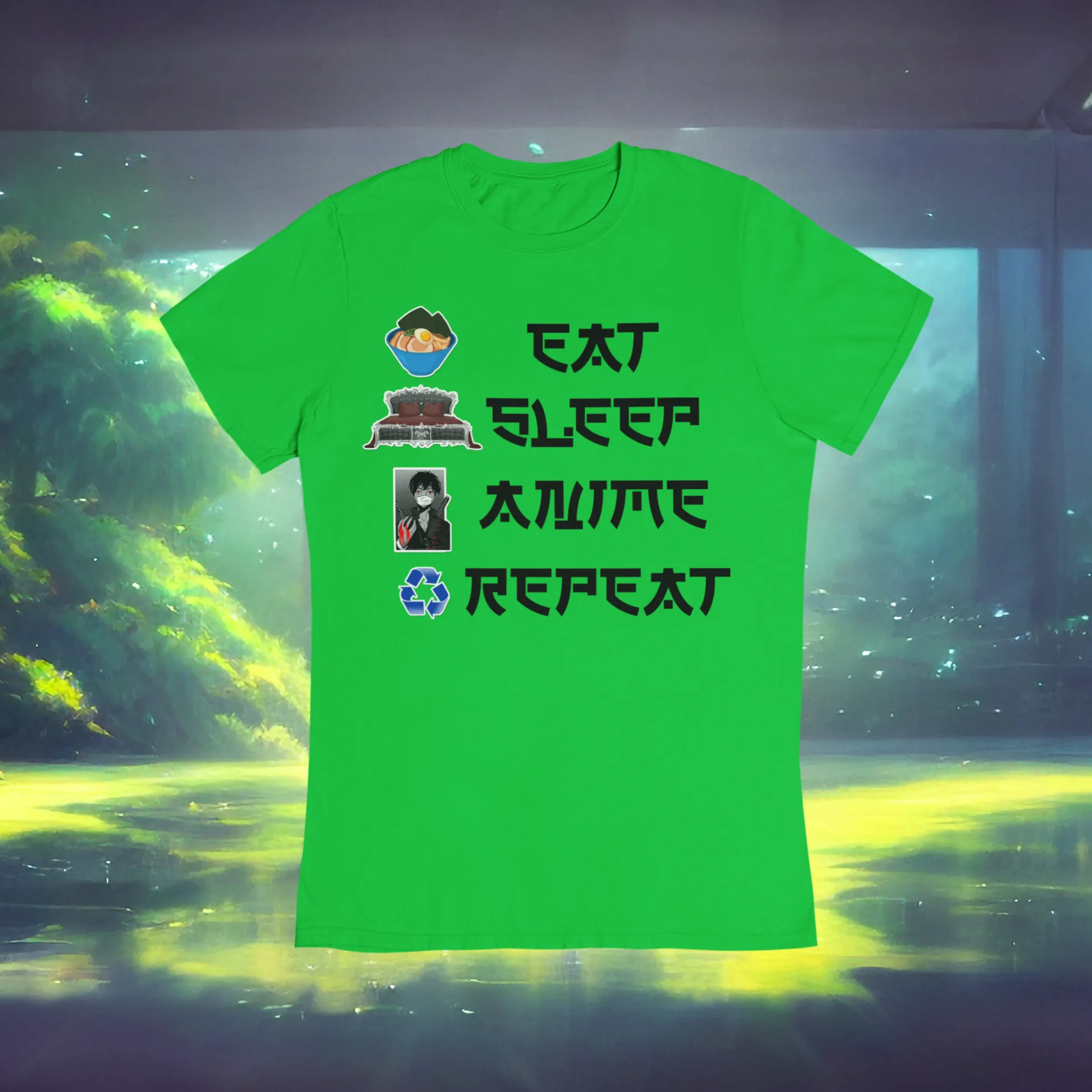 Eat Sleep Anime Repeat Tshirt or Hoodie (Boy)