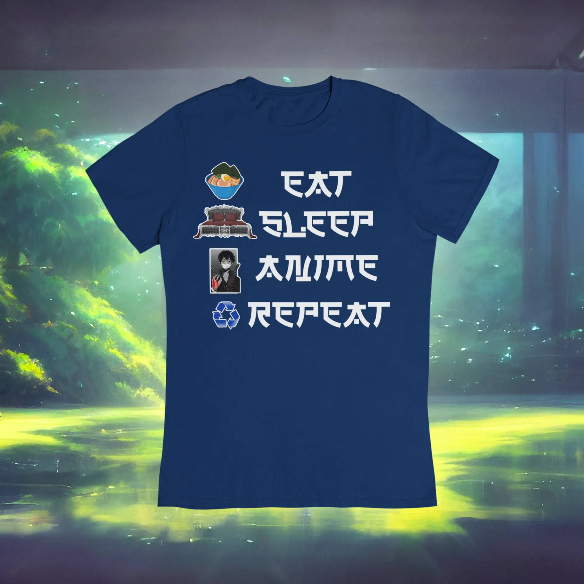 Eat Sleep Anime Repeat Tshirt or Hoodie (Boy)
