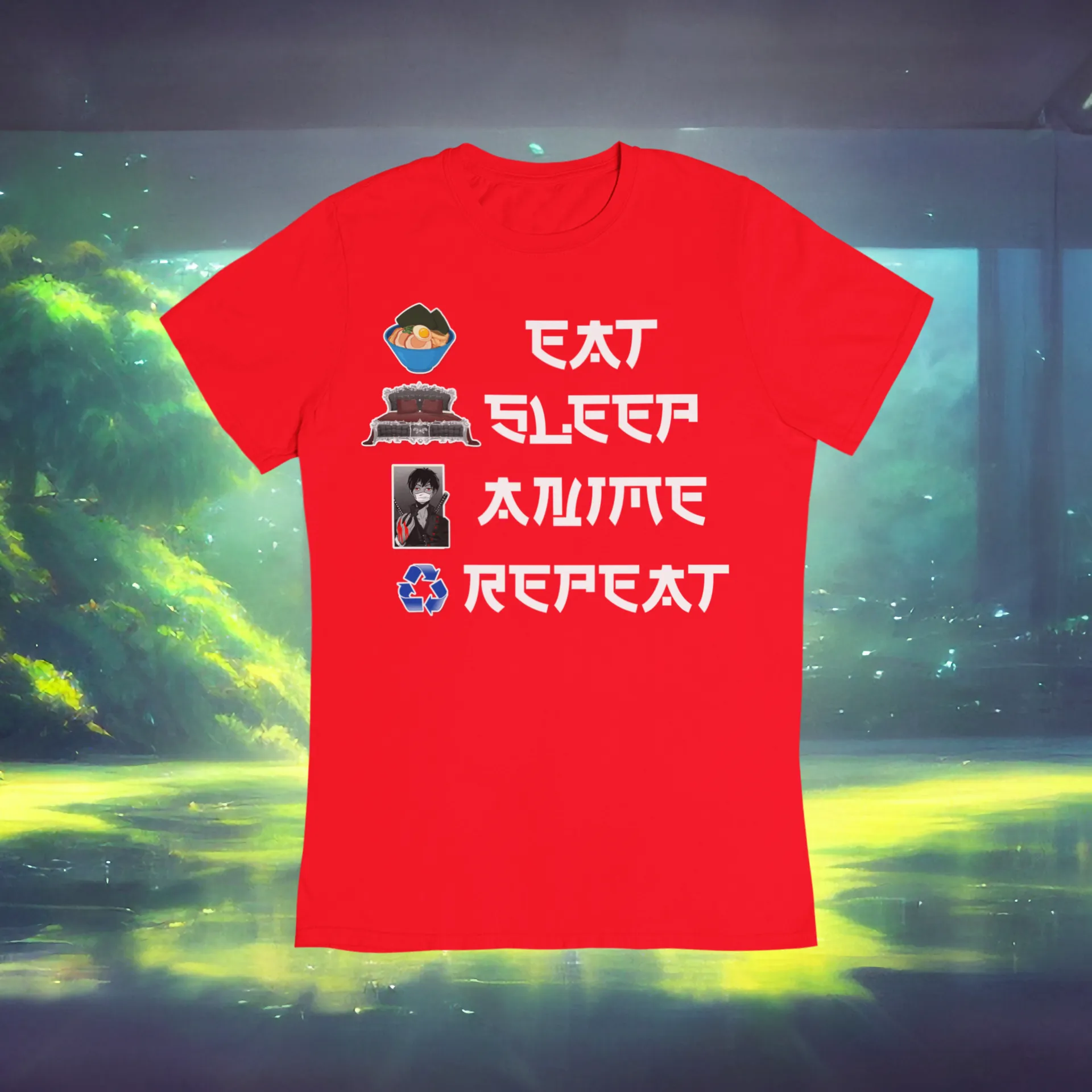 Eat Sleep Anime Repeat Tshirt or Hoodie (Boy)