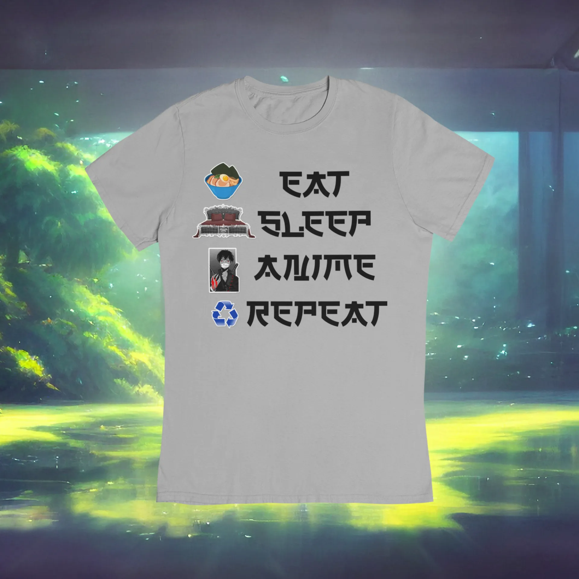 Eat Sleep Anime Repeat Tshirt or Hoodie (Boy)