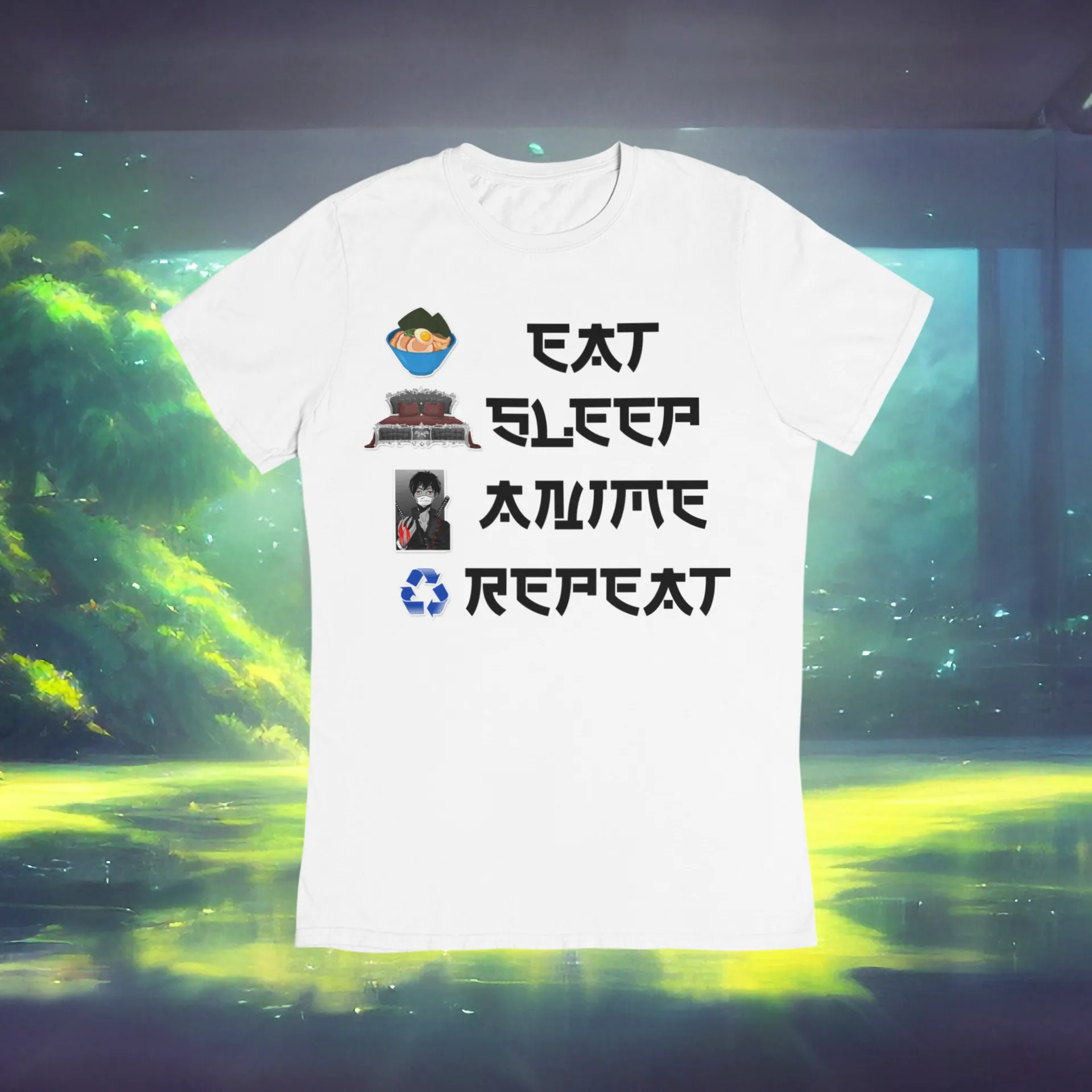Eat Sleep Anime Repeat Tshirt or Hoodie (Boy)