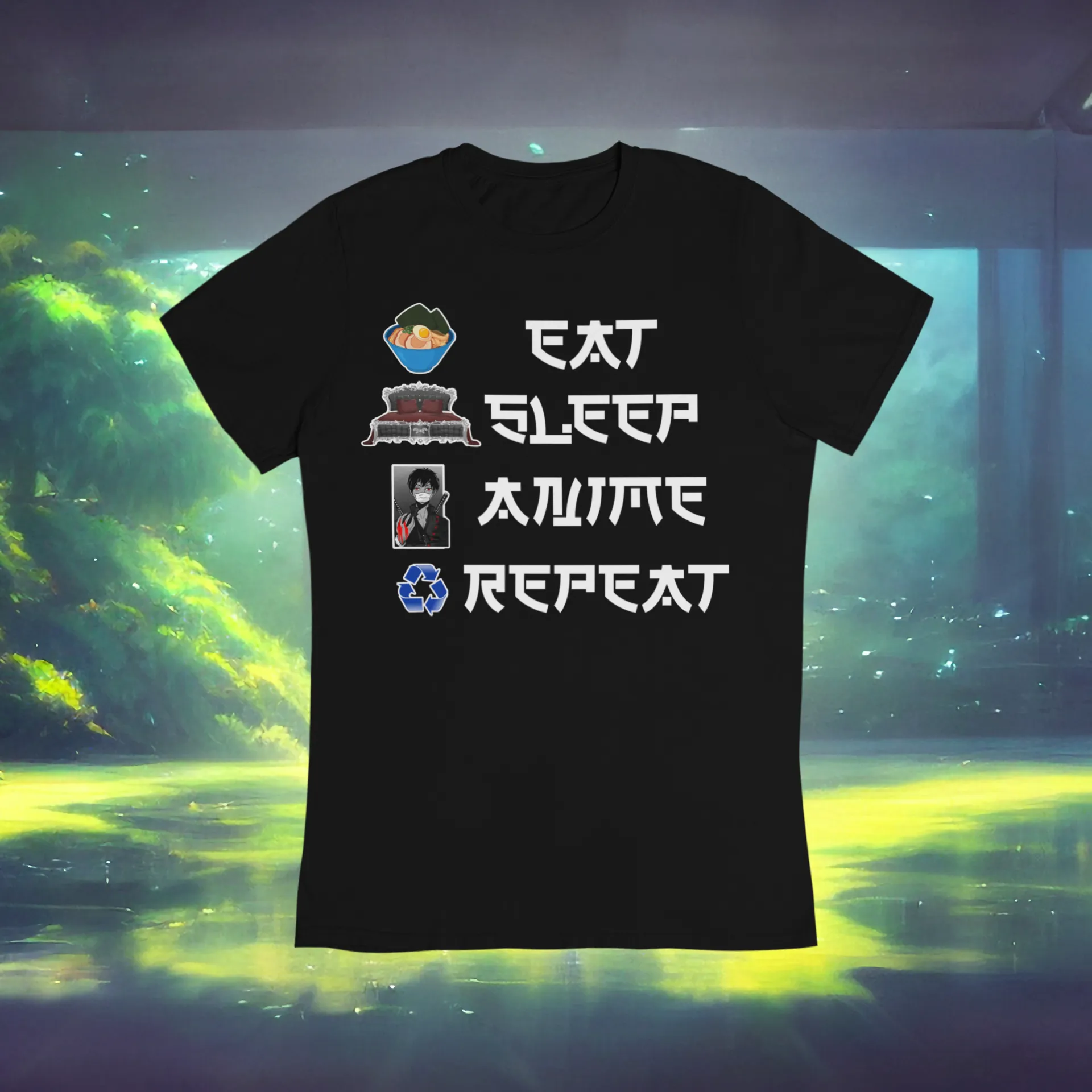 Eat Sleep Anime Repeat Tshirt or Hoodie (Boy)