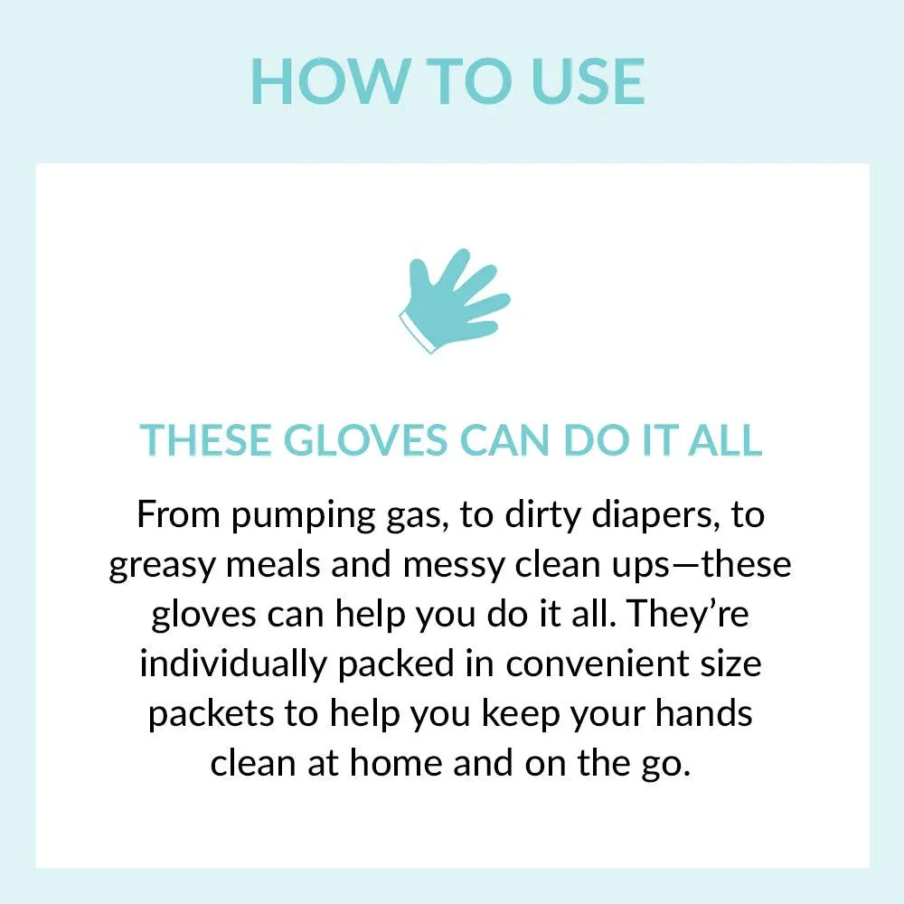 Eco Gloves Individually Wrapped Compostable Disposable Gloves (Bag 24 Pairs)