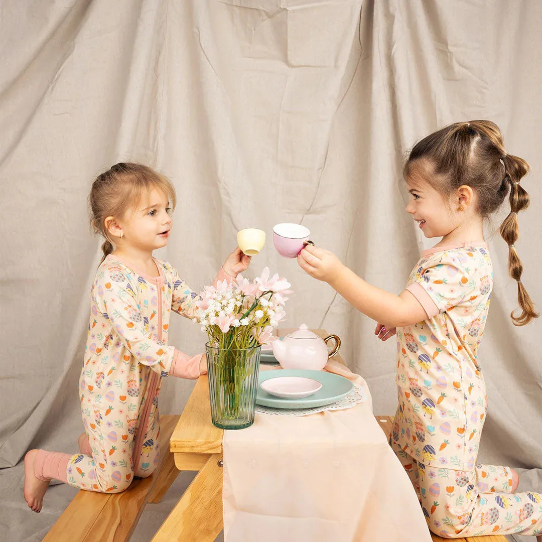 Egg Hunt Easter Bamboo Convertible Baby Pajamas