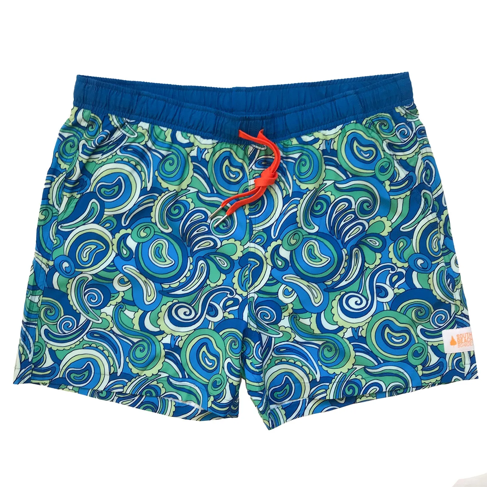 Men's Stretchy Trunks: Paisley Days