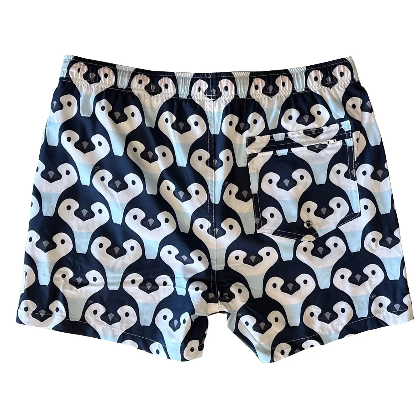 Men's Stretchy Trunks: Penguin Parade