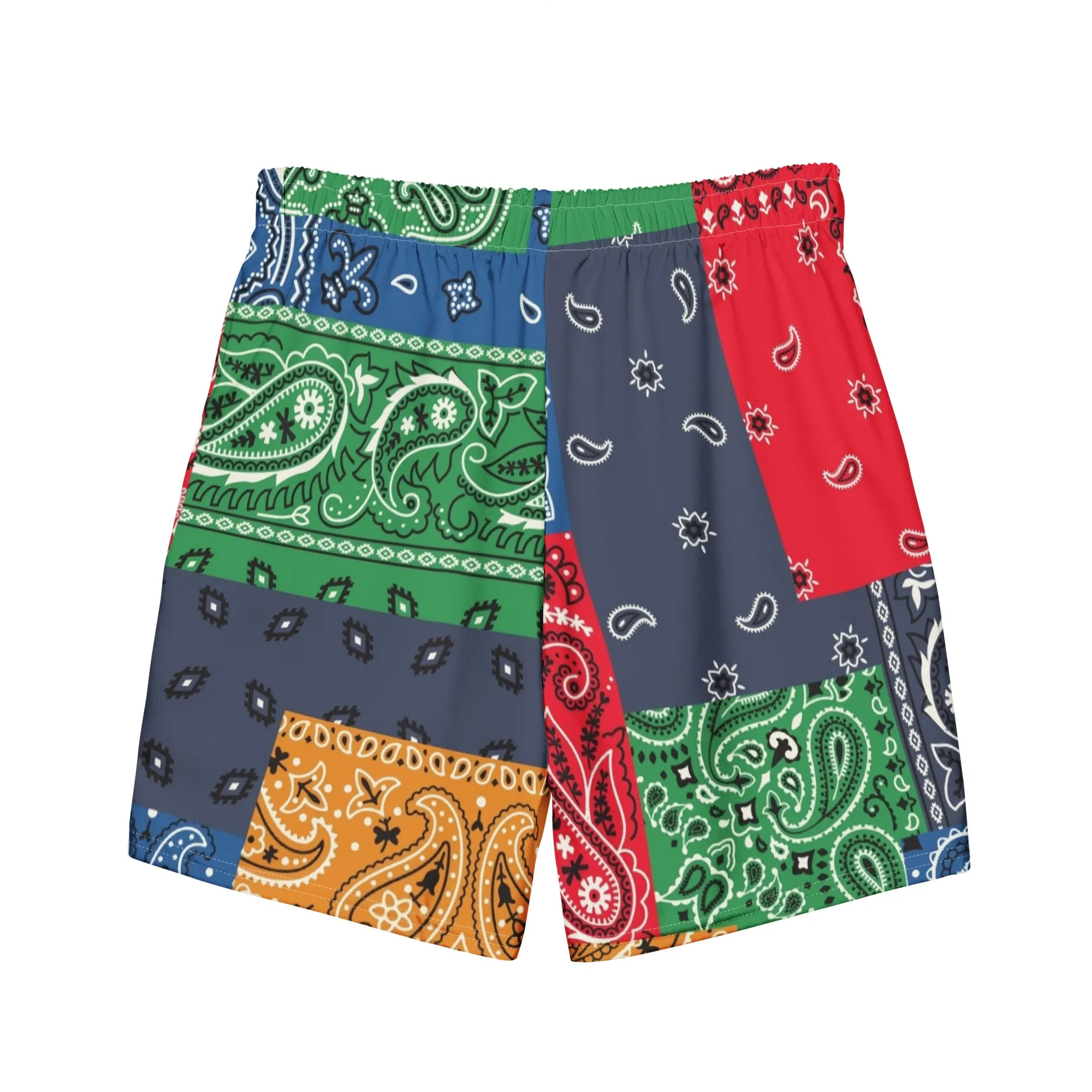 Paisley Bandana All-Over Print Recycled Swim Trunks