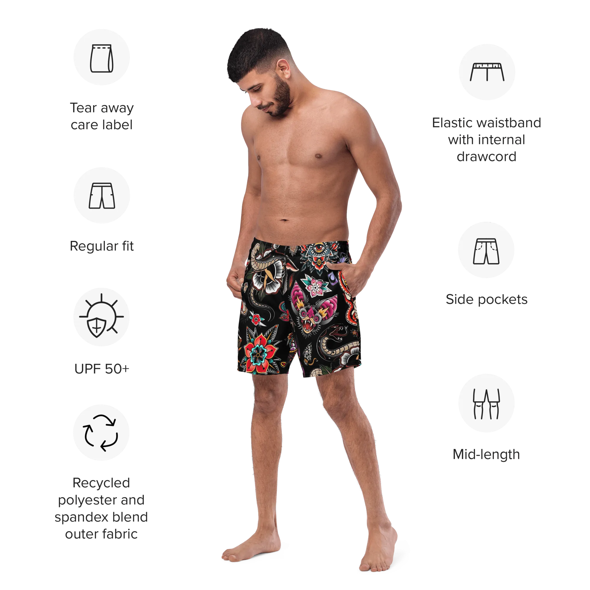Phantom Flash Men's Swim Trunks