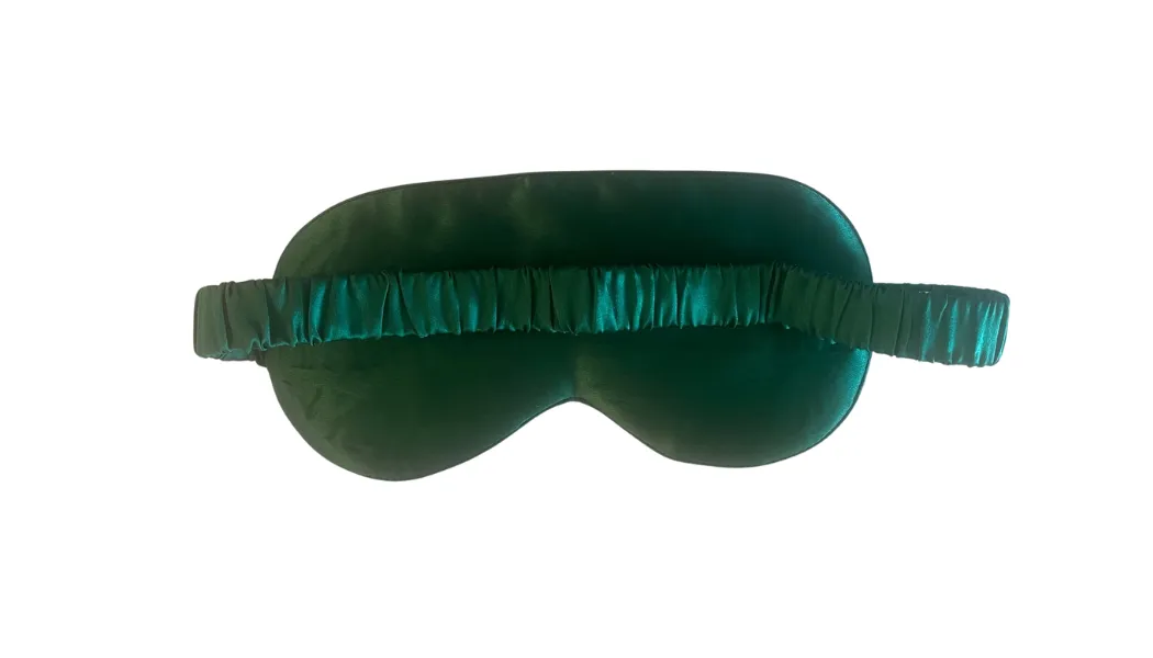 Silk Sleep Mask Dark Green