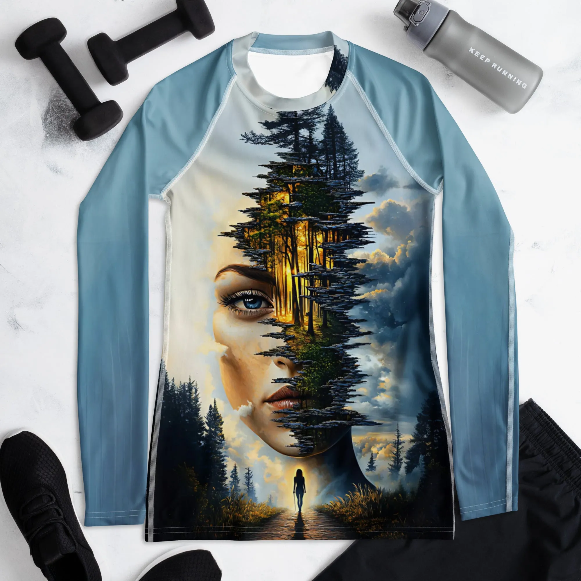 Whispers of Growth Women's Rash Guard
